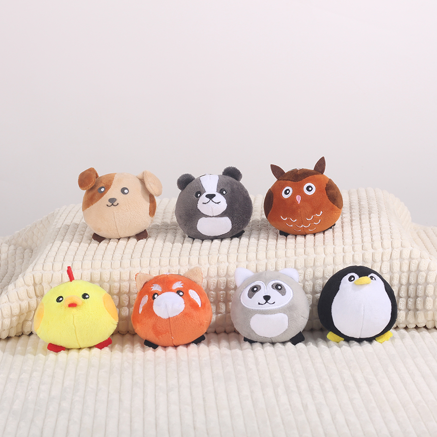 round penguin plush